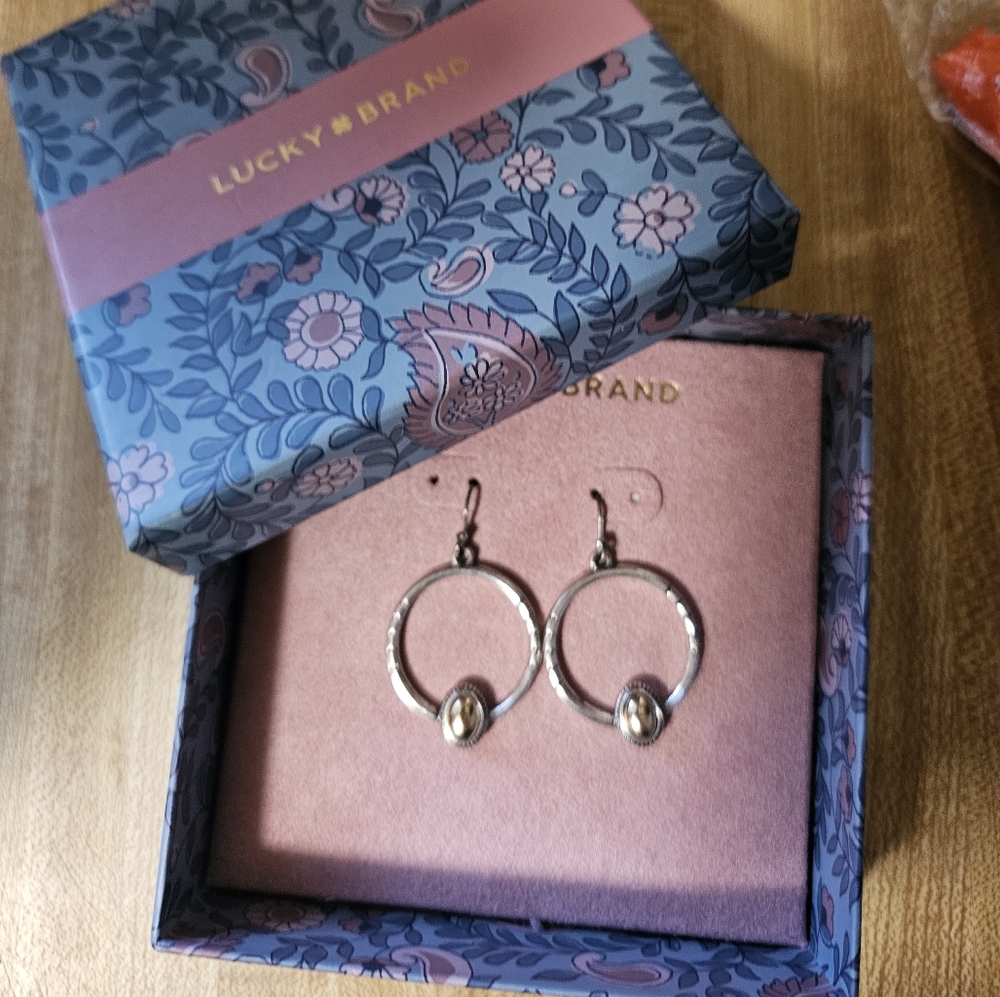 Brand new in box lucky brand earrings